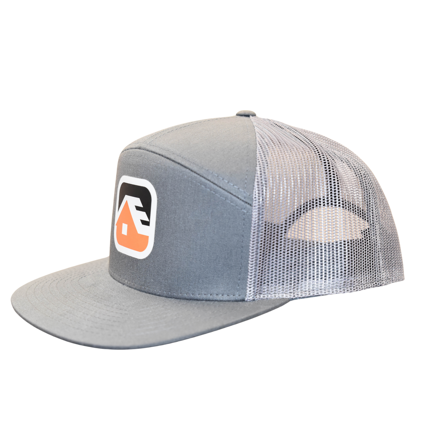 Grey Fitted Snapback Hat
