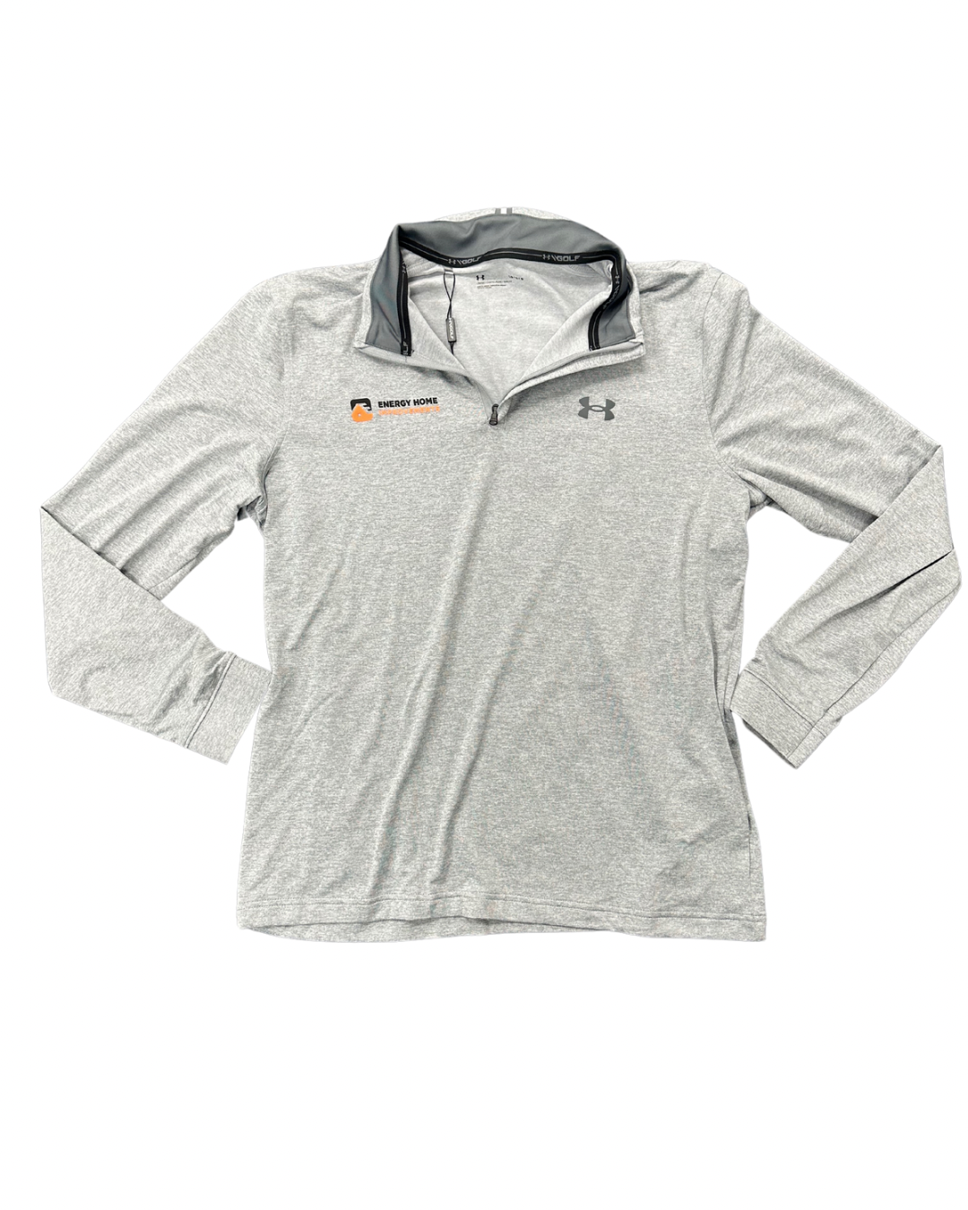 Mens Heathered Grey Under Armour 1/4 Zip Pullover