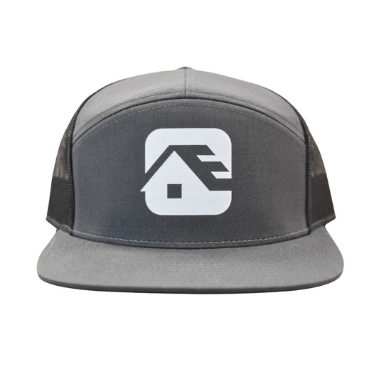 Grey/Black Fitted Snapback Hat